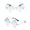 White, variant on Only Moment Sunglasses Polyester Polarized UV400 Protection Lens Big Frame Fashion Glasses Trendy Stylish Shade Black One Size