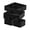 Black, variant on White Foldable Non Woven Fabric Storage Bins 5 Pack Drawer Organizer Boxes For Clothes Underwear Socks White