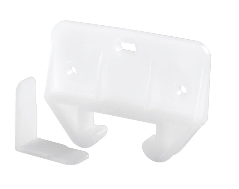 Drawer Track Guide and Glides, White, Polyethylene