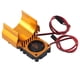 thumbnail image 1 of Disipador de calor de doble ventilador para motores 540/550 Enfriador de motor de coche RC a escala 1/10 dorado, 1 of 8