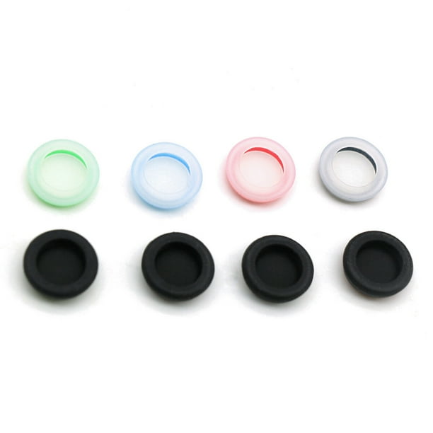 2 tapas de silicona para joysticks analógicos de PS4, PS3, ONE, ONE X, ONE S, 360 y U (negro y rojo)