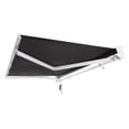 thumbnail image 3 of Awntech 14 Ft Destin Left Motorized Heavy Duty Patio Retractable Awning with Protective Hood (168in x 10.38in x 120in), Black, 3 of 8