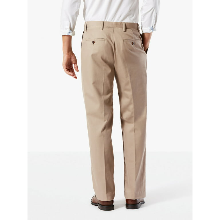 Dockers Men's Classic Pleated Easy Khaki with Stretch 