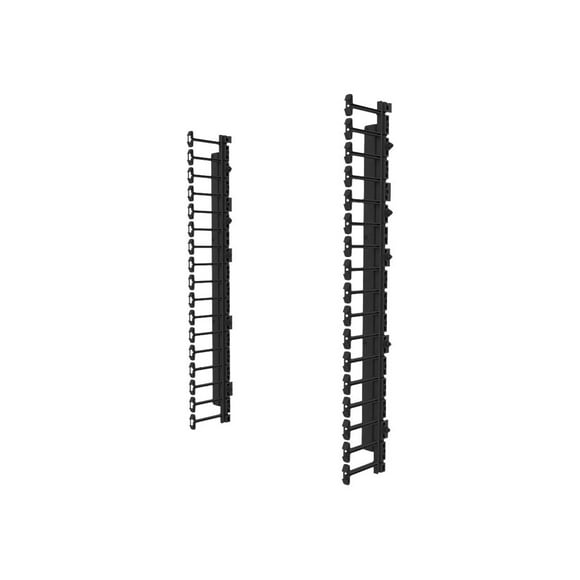 Legrand Vertical Cable Management Kit for 26RU Swing-Out Wall-Mount Cabinet - Cable management kit - black - 26U - 19"
