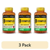 (3 pack) Mason Natural Vitamin B Complex - Healthy Heart & Nervous System, 100 Count Softgels