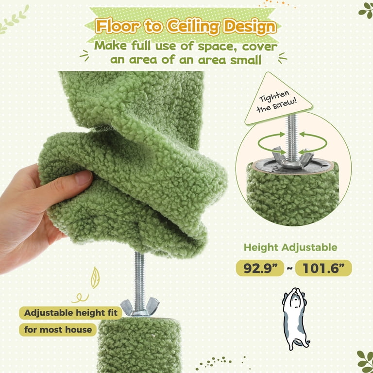 Pawz Road Floor-to-Ceiling Cat Tree, 92-102 Inches photo 8