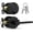Matte Black, variant on Mega Handles | Ralph Entry Door Lever | Satin Brass