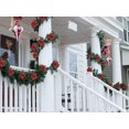 thumbnail image 5 of Otra decoración para Navidad 10 piezas de flores de Pascua artificiales con purpurina navideña roja y dorada de 15 cm, corona navideña, adornos de flores para árbol de Navidad H, 5 of 5