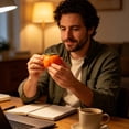 thumbnail image 4 of Cute Persimmon Shaped Stress Relief Ball, Soft Fruit Sensory Decompression Gadget for Home Office Relaxation, Ideal Party Favors,Holiday Reward Supplies, 4 of 7