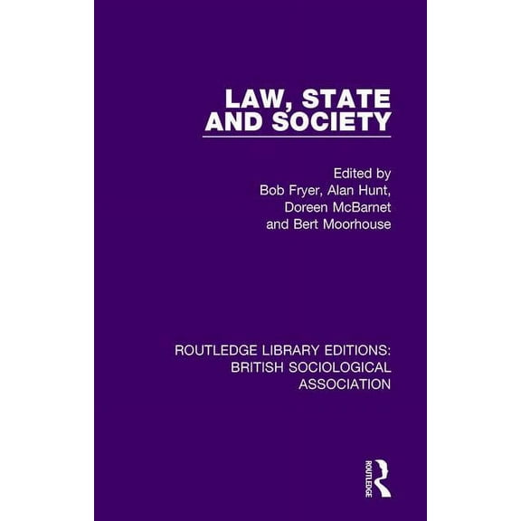 Routledge Library Editions: British Soci Law, State and Society, Book 11, (Hardcover)