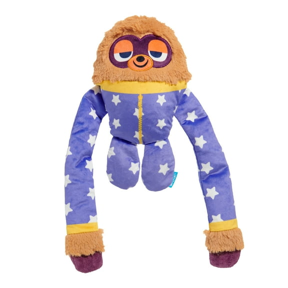 BARK Slow Jams Dan Sloth Dog Toy, Plush and Squeaky, for Dogs of All Sizes