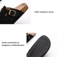 thumbnail image 5 of Zapatillas de mujer, clogs & mules de gamuza y piel con soporte en arco, casuales, amarillo, 5 of 5
