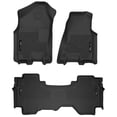 thumbnail image 1 of Husky Liner Floor Liner 53698 X-act Contour; Molded Fit; Raised Channels And Edges; Black; TPE Thermoplastic Elastomer; 3 Piece, 1 of 3