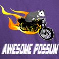 thumbnail image 3 of CafePress - Flaming Awesome Possum Dark T Shirt - Men's Classic Graphic Cotton T-Shirt, 3 of 4