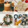 thumbnail image 7 of Natural Jute Burlap Wired Ribbon for Gift Wrapping, Christmas Tree Ribbons, Crafts, Wreaths, Thanksgiving - 1 1/2 Inch x 10 Yards, 2 Rolls, 7 of 7