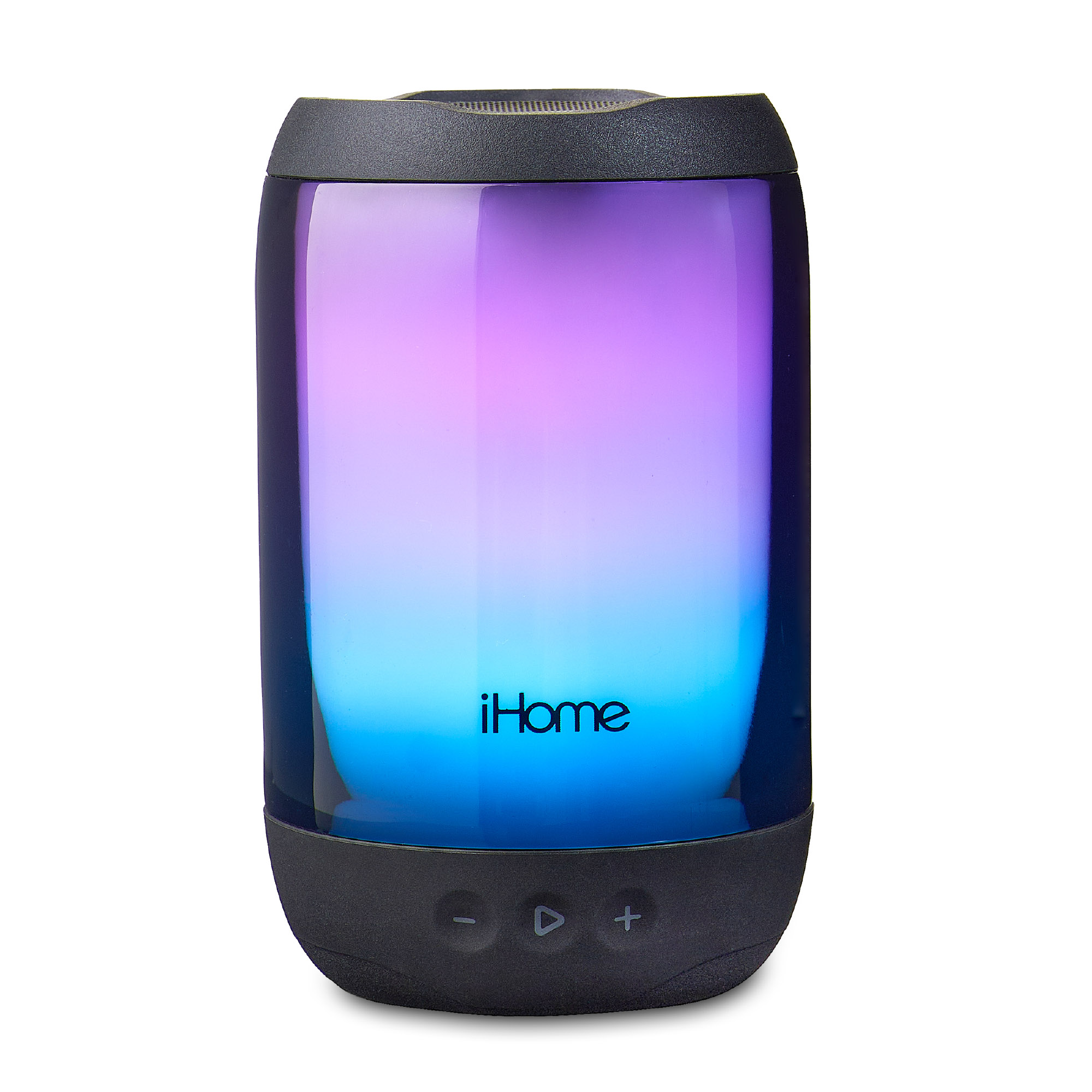 iHome PlayGlow Portable Waterproof Bluetooth Speaker w/ Color Changing Lights & Rechargeable Battery