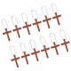 thumbnail image 2 of 12 llaveros con forma de cruz de madera, elegantes y multifuncionales, ideales para uso diario y regalos, 2 of 7
