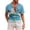 Light Blue, variant on Mens Summer Shirts, Men's Short Sleeve Summer Casual 3D Printing Shirts Hot Pink XL