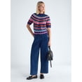 thumbnail image 2 of Free Assembly Women's Yoke Stitch Sweater with Short Sleeves, Midweight, Sizes XS-XXL, 2 of 5
