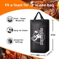 thumbnail image 5 of 21" BBQ Blanket for Resting Meat, Black Oxford Insulated Smoker Bag for Brisket & Pork, 5 of 7