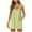 Mint Green, variant on RQYYD Woman Summer Spaghetti Strap Sleeveless Mini Dress Scoop Neck Sundress Athletic Solid Short Dresses with Pockets Athletic Dress Shorts Jumper