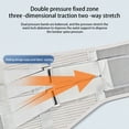 thumbnail image 2 of Lumbar Support Belt Back Spine Support Belt for Simple Self-Heating Posture Corrector Lightweight Waist Band Decompression Brace L, 2 of 9
