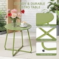 thumbnail image 6 of Dovov 3 Piece Patio Acapulco Furniture Bistro Set, Outdoor Bistro Set Acapulco Chairs All-Weather Rattan Wicker Chairs with Plastic Rope and Coffee Table, Green, 6 of 12
