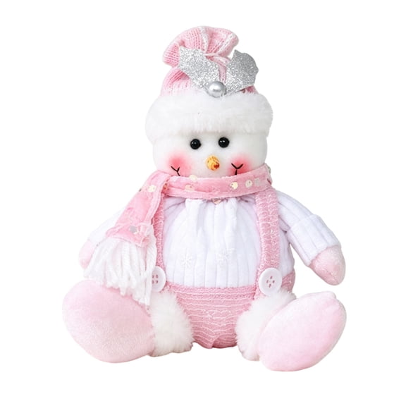 2026 Christmas Home Party Decoration White Snowman Hanging Ornament Festive Christmas Ball Shaped Doll Pendant For Xmas Home Decor Christmas Celebration Party Supplies