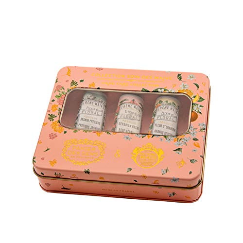 Panier des Sens Hand cream set of 3 mini Hand creams (Orange blossom, jasmine, Geranium)