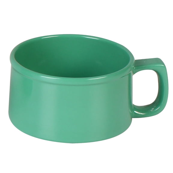 Excellante Color Green melamine dinnerware collection 10 oz, 4" soup mug, comes in dozen