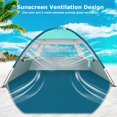 thumbnail image 3 of COMMOUDS Beach Tent for 3 Person, Easy Set-up Sunshade Canopy, UPF 50+UV Protection (Turquoise), 3 of 10