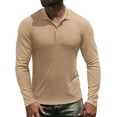 thumbnail image 5 of Iceglad Men's Polo Shirts long Sleeve Casual Slim Fit Shirts, 5 of 9