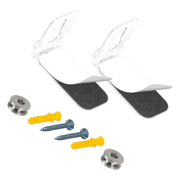 Universals Soundbar Wall Mount Bracket Heavy Dutys Metal for Home Theater Systems White Finish