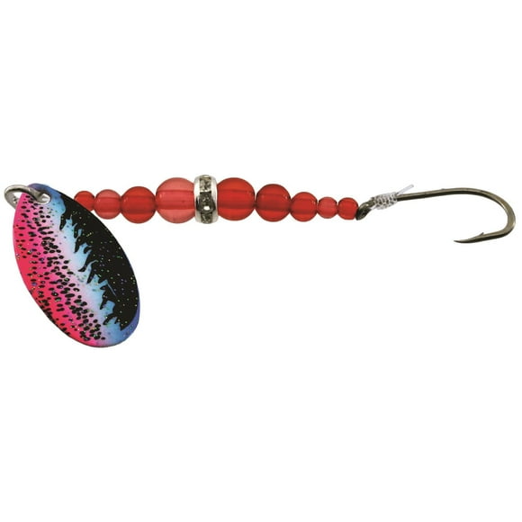Gibbs G-0177RB-8RR Sparkler In-Line Spinner #8 Crochet, Tigre arc-en-ciel/perle rouge rubis Sparkler In-Line Spinner #8 Crochet