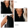 thumbnail image 5 of Camiseta sin mangas NikouMX con ribete de encaje color puro, 5 of 5