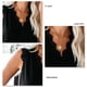 thumbnail image 4 of Camiseta sin mangas con ribete de encaje, Color puro, cuello en V, sin mangas, elegante, holgado, informal, chaleco de mujer para citas, 4 of 5