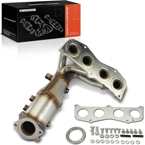 A-Premium Catalytic Converter Kit Direct-Fit Compatible with Toyota Camry 2007-2009 Solara 2006-2008 2.4L EPA Compliant