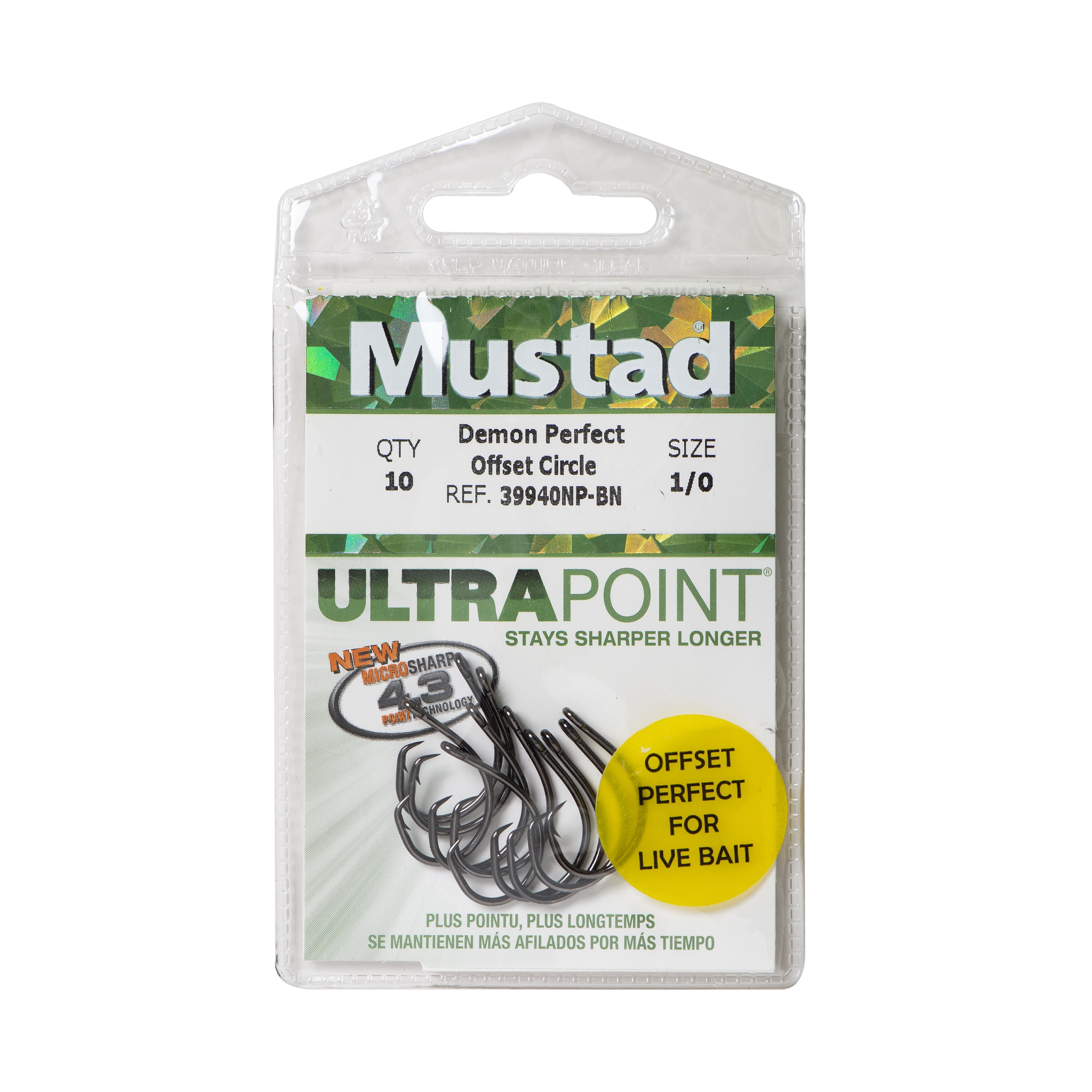 Mustad Pro Pack Croaker Hook (Black Nickel) - Size: 5/0 28pc