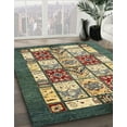 thumbnail image 2 of Ahgly Company Indoor Rectangle Abstract Ginger Brown Green Abstract Area Rugs, 2' x 4', 2 of 6