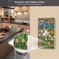thumbnail image 5 of Yayeee Blank Wall Plate Cover 1-Gang 4.5"x2.7" Home Unused Decorative Outlet, Orange Floral Garden, 5 of 7