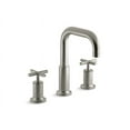 thumbnail image 4 of kohler k-t14428-3-bgd purist deck-mount high-flow bath faucet trim with cross handles, valve not included, vibrant moderne brushed gold, 4 of 7