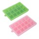 thumbnail image 1 of 2-Pack Silicone Ice Cube Trays with Lids Easy Release Ice Cube Molds Set for Whiskey, Baby Food Silicone Cake Mold-Pink+Green-15, 1 of 4