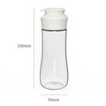 thumbnail image 3 of Paokuoon 380ML Sauce Dispenser with Easy Open Lid Clear Plastic for Home Kitchen, 3 of 6