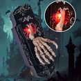 thumbnail image 4 of Timbre divertido de Halloween con luz y sonido Ounissouiy brillo rojo, 4 of 6
