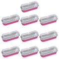 thumbnail image 2 of 1 Ensemble Moule à Gâteau Rectangulaire Qualité Alimentaire Résistant à la Chaleur Jetable Couleur Vive Compatible Micro-Ondes Polyvalent avec Couvercle Moule en Papier D\'aluminium Rectangle Contenant de Cuisson Fournitures de Cuisine, 2 of 8