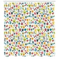 thumbnail image 3 of Ambesonne Animal Shower Curtain, Cartoon Elements Birds, 69"Wx84"L, Multicolor, 3 of 3