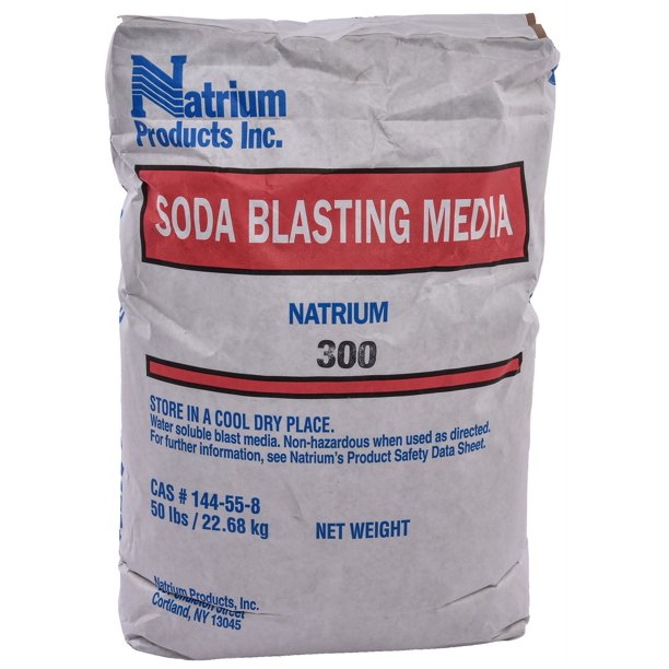 JEGS 81306 Blasting Abrasive Soda Blast Media 50 lb. Bag