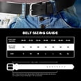 thumbnail image 4 of Wrangler Leather Belts for Men Adult, Casual Everyday Men's Belts for Jeans & Khakis, Black, Size 44, 4 of 8
