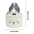 thumbnail image 3 of Easter Baskets, 14 Inch Easter Egg Baskets with Cute Bunny Ears, Easter Gifts Bags Egg Storages and Hunt Baskets for Kids Children Girls Baby, Easter Decoration White, 3 of 6