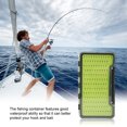 thumbnail image 3 of Greeniant Caja de pesca con mosca, forro de silicona portátil, cajas impermeables, contenedor de almacenamiento de cebo, accesorios de pesca, Triangular Type2 NO2 Greeniant OD022024-01, 3 of 6